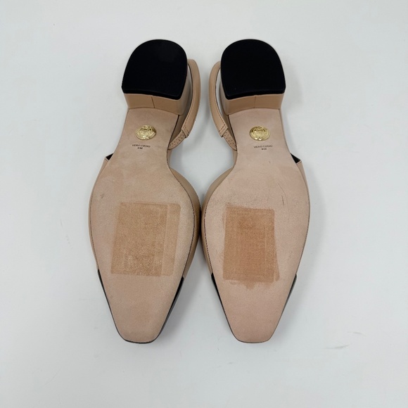 New Veronica Beard Cecile Leather Cap Toe Slingback Sz 9 - Picture 13 of 14